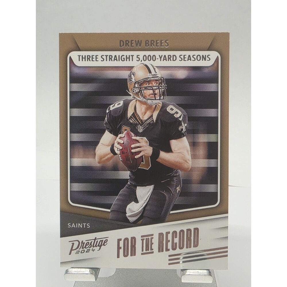 2024 Panini Prestige #FR-DS Drew Brees For the Record New Orleans Saints